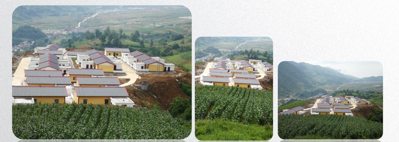 装配式钢结构民居用于甘洛海棠镇西村异地扶贫安置项目